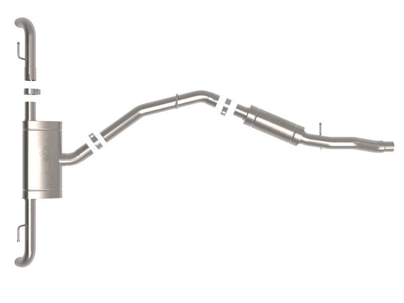 Système d'échappement Cat-Back en acier inoxydable aFe MACH Force-Xp 17-21 Audi Q5 L4-2.0L (T) de 3 à 2,5 pouces