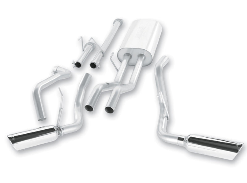 Échappement Catback double divisé Borla 09-15 Toyota Tundra 4,6 L / 5,7 L V8 Crew Max / Double Cab SS