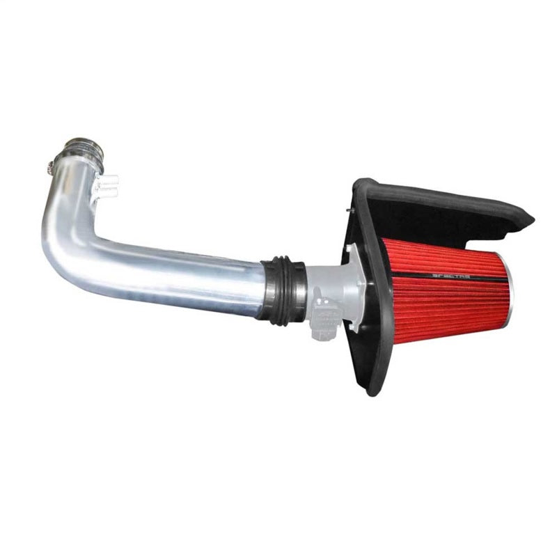 Kit d'admission d'air Spectre 97-03 Ford Expedition V8-4.6/5.4LF/I - Poli avec filtre rouge