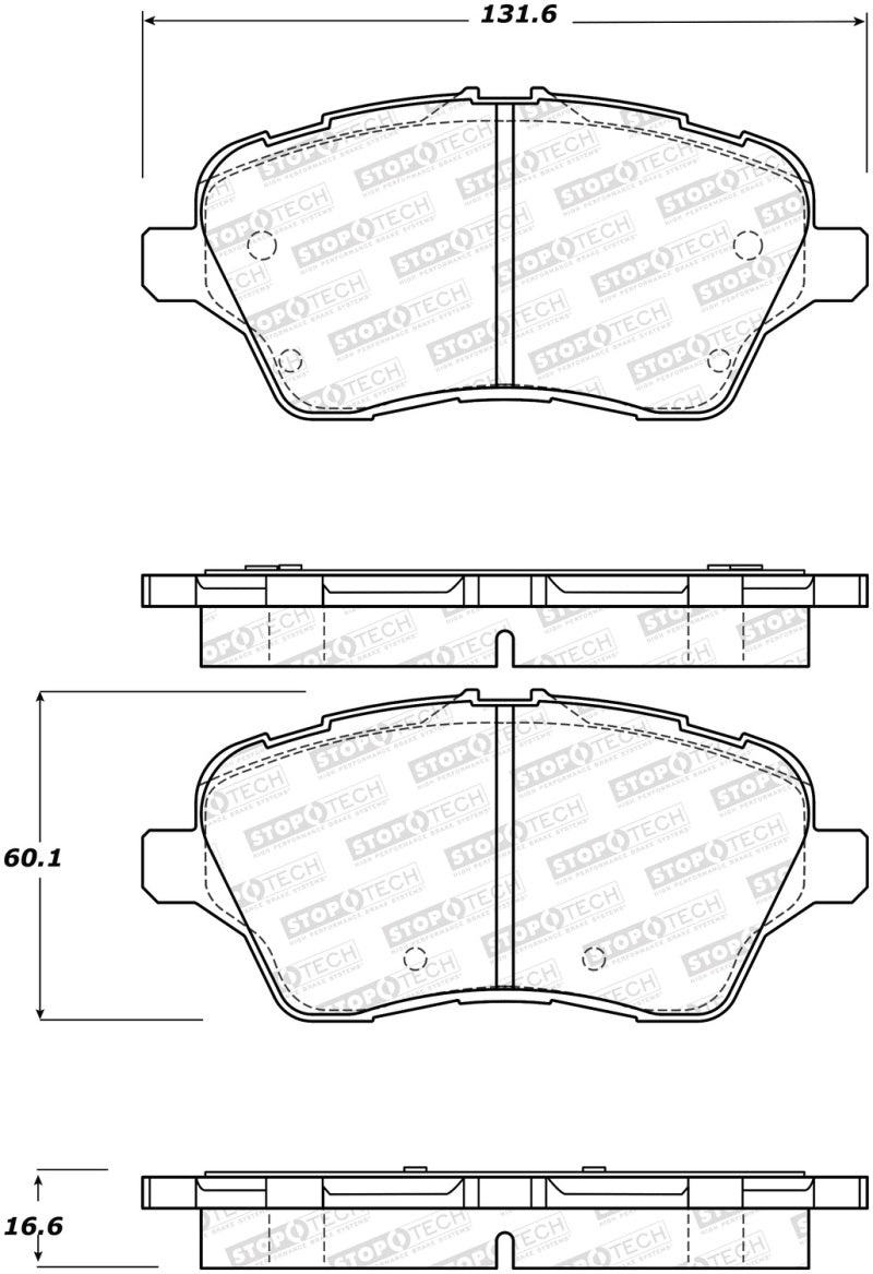 Plaquettes de frein avant StopTech 14-18 Ford Fiesta Street Performance