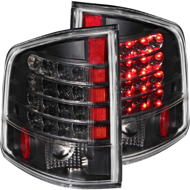 Feux arrière à LED ANZO 1995-2005 Chevrolet S-10 Noir