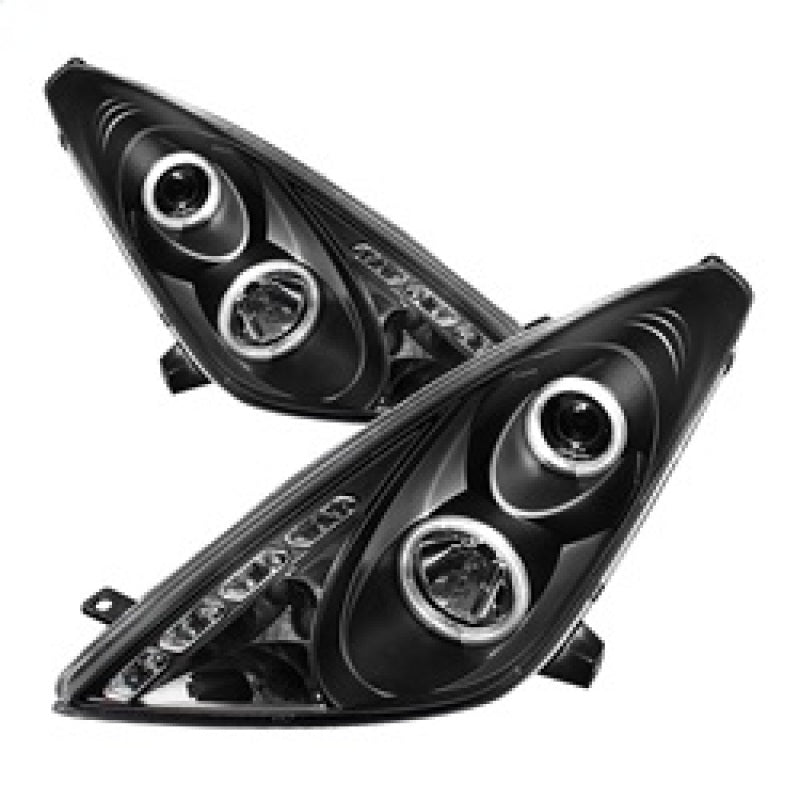 Phares de projecteur Spyder Toyota Celica 00-05 LED Halo DRL Blk High H1 Low H1 PRO-YD-TCEL00-LED-BK