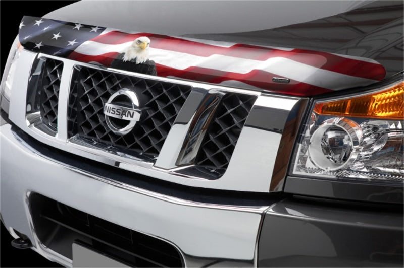 Protecteur de capot Premium Vigilante pour Nissan Armada Stampede 2005-2015 - Drapeau