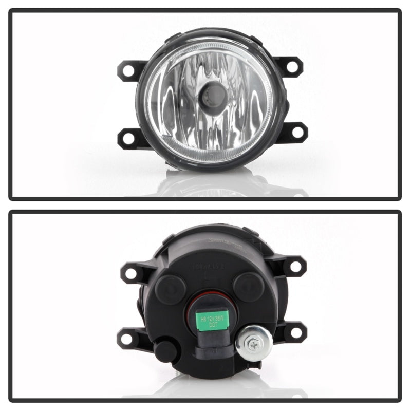 Spyder Toyota Sienna 2018-2019 OEM Fog Lights w/OEM Fit Switch - H8(Included) - Clear