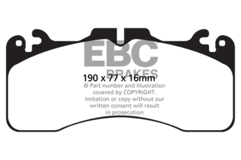 Plaquettes de frein avant EBC 09+ Lexus LS460 4.6 Sport Yellowstuff