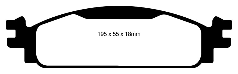 Plaquettes de frein avant EBC 08-10 Ford Flex 3.5 Ultimax2