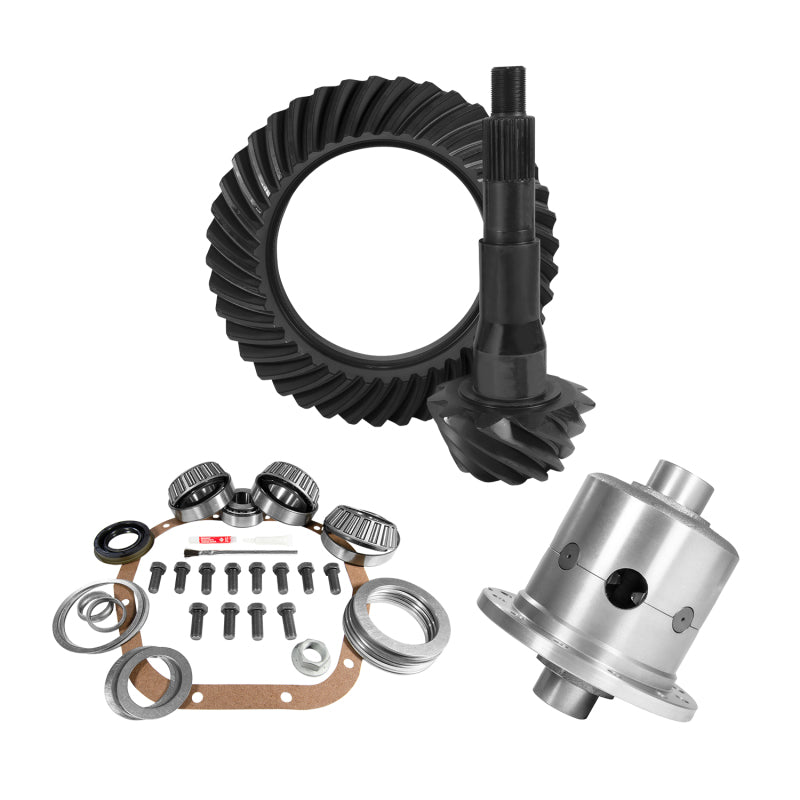 Kit d'installation de bague et pignon arrière Yukon 10,5 pouces Ford 3,73 35 cannelures Positraction