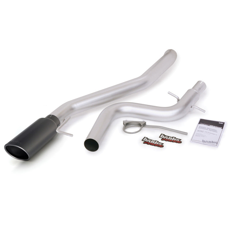 Système d'échappement Monster Banks Power 11-13 VW Jetta Sedan/Wagon 2.0L TDI - Échappement simple SS avec embout noir