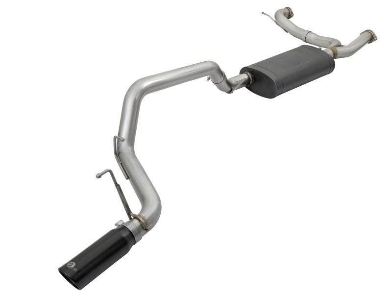 Échappements arrière aFe MACHForce XP 3 pouces 304 SS avec embouts noirs 10-17 Nissan Patrol (Y62) V8-5.6L