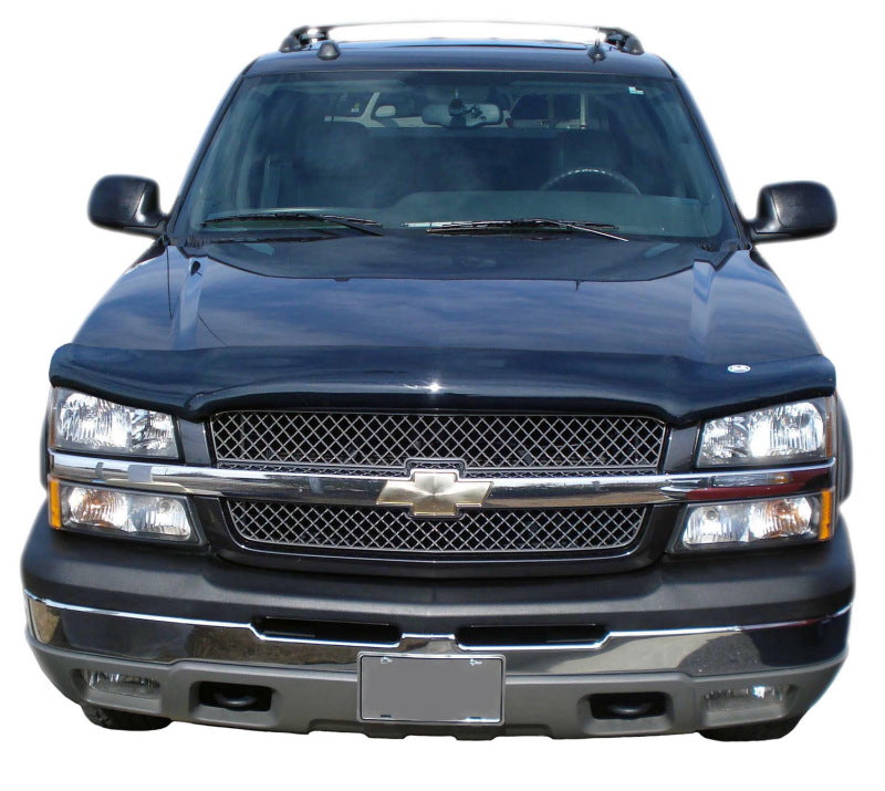 AVS 02-06 Chevy Avalanche 1500 (avec quincaillerie de carrosserie) Bouclier de capot Bugflector II à profil haut - Fumée