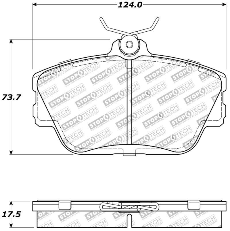 Plaquettes de frein StopTech Performance