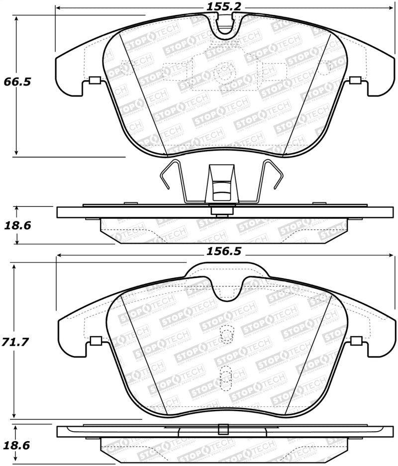 Plaquettes de frein StopTech Street