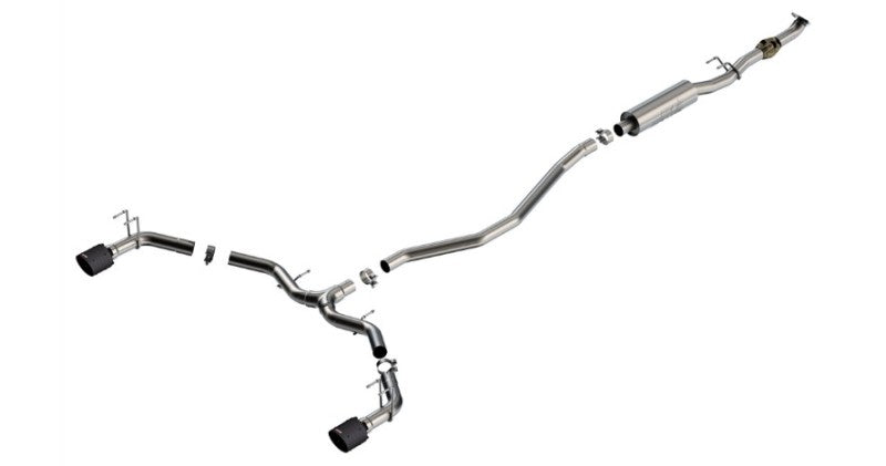 Borla 2023 Integra/22-23 Civic Si 1,5 L 4 cylindres MT FWD 4DR 2,50 pouces S-Type Catback Exhaust Fibre de carbone