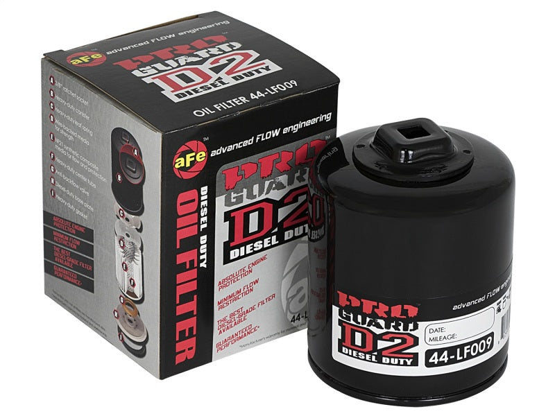 Filtre à huile aFe Pro GUARD D2 03-06 pour camions GM V8 4,8 L/5,3 L/6,0 L (paquet de 4)