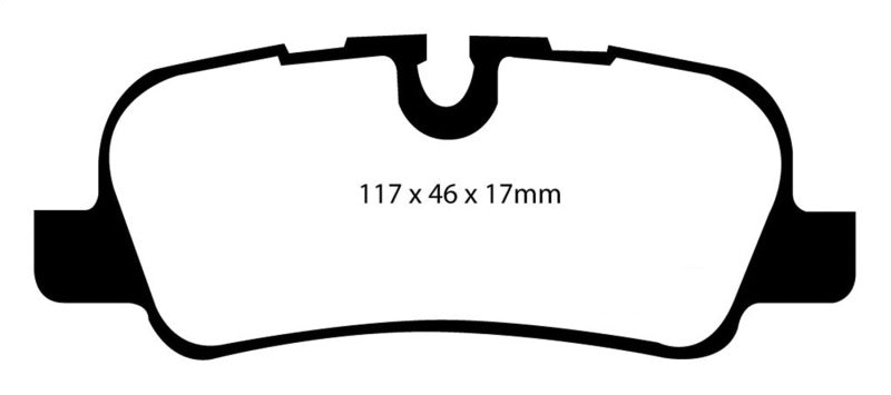 Plaquettes de frein arrière EBC 05-10 Land Rover LR3 4.4 Greenstuff