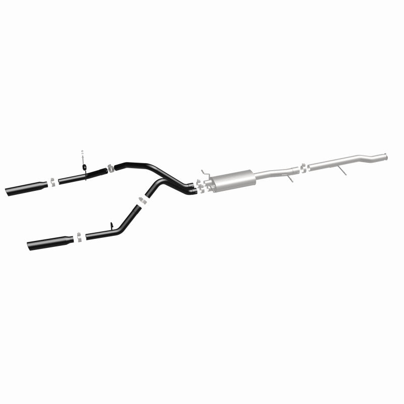 Cat-Back MagnaFlow SYS 3,5 pouces à embouts arrière divisés doubles noirs 10-13 Chevy Silverado / GMC Sierra 5,3 L