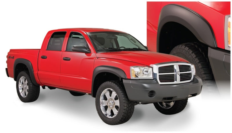 Bushwacker 97-04 Dodge Dakota Fleetside Extend-A-Fender Style Flares 4 pièces - Noir