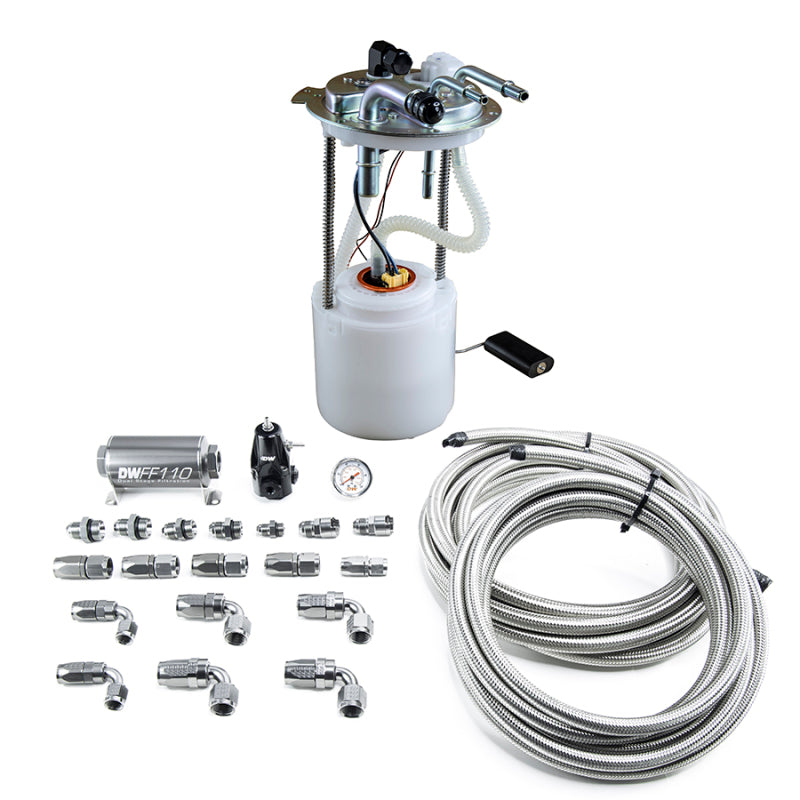 Kit de plomberie SS CPE et module de pompe de retour DeatschWerks 05-19 Yukon/Tahoe/Suburban DW400