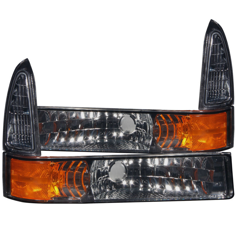 Feux de stationnement ANZO 2000-2004 Ford Excursion Euro Fumés avec réflecteur ambre