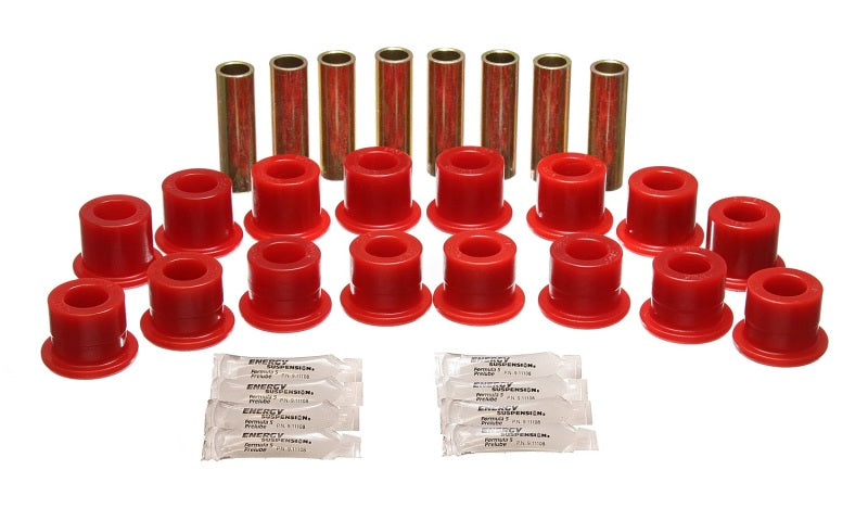 Ensemble de bagues de bras de suspension avant et arrière rouges pour Hummer H1 94-06 Energy Suspension