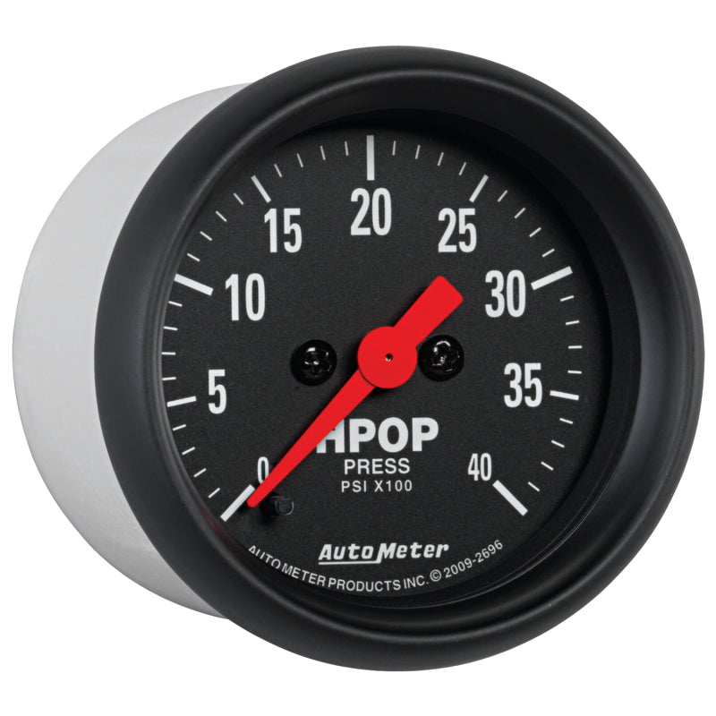 Manomètre de pompe à huile haute pression Autometer série Z 2-1/16 po 4 000 PSI avec moteur pas à pas numérique