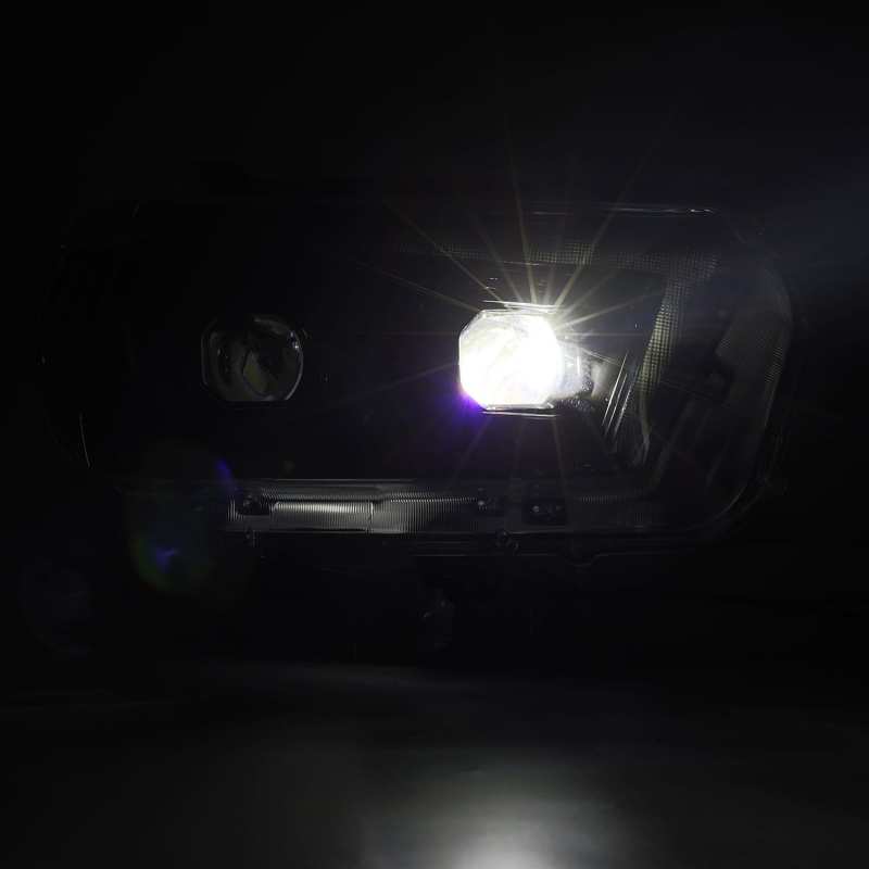 Phares à LED AlphaRex 10-13 Toyota 4Runner LUXX Projecteur Style Plank Alpha Noir avec signal Seq/DRL