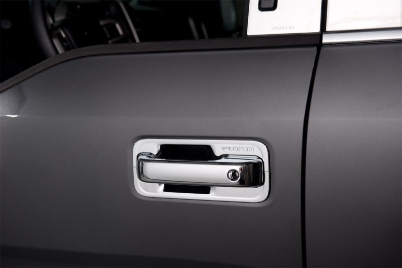 Couvre-poignées de porte Putco 17-20 Ford SuperDuty (4DR) avec trou de serrure côté conducteur (couvre les capteurs fonctionnels)