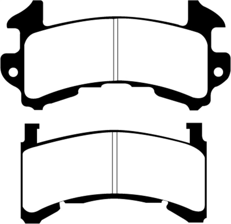 Plaquettes de frein avant EBC Greenstuff pour Chevrolet Blazer 4.3 S-10 (ABS 2 roues) 2WD 89-97