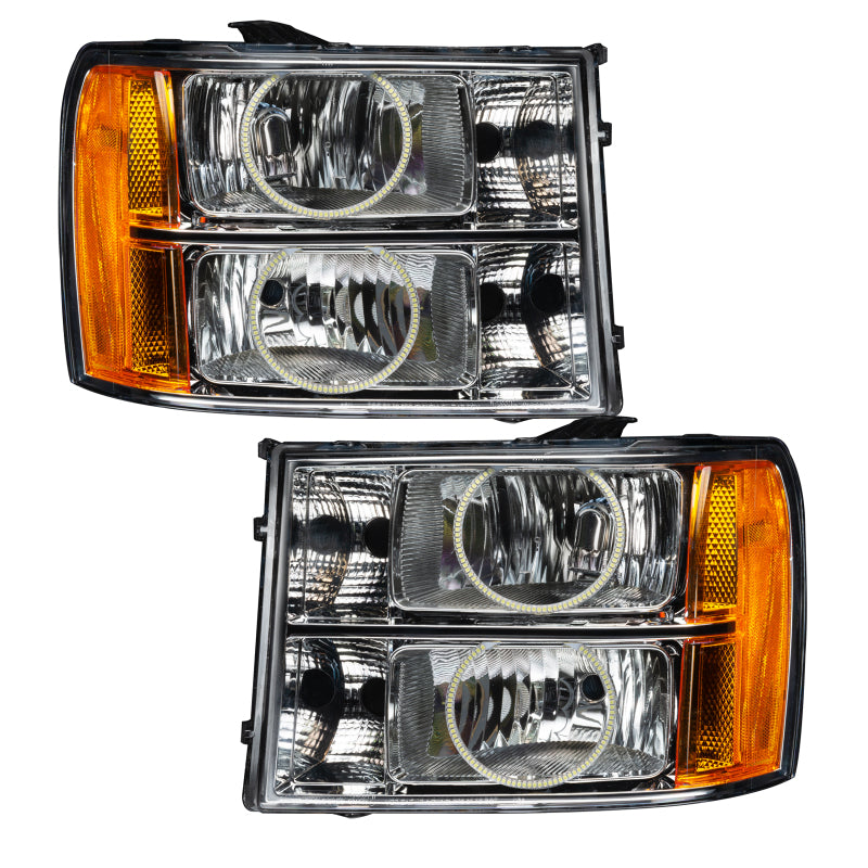 Oracle Lighting 07-13 GMC Sierra Pre-Assembled LED Halo Headlights -UV/Purple
