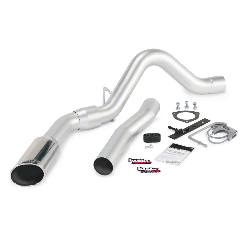 Système d'échappement Monster Banks Power 15 Chevy 6,6 L LML ECLB/CCSB/CCLB - Échappement simple SS avec embout chromé