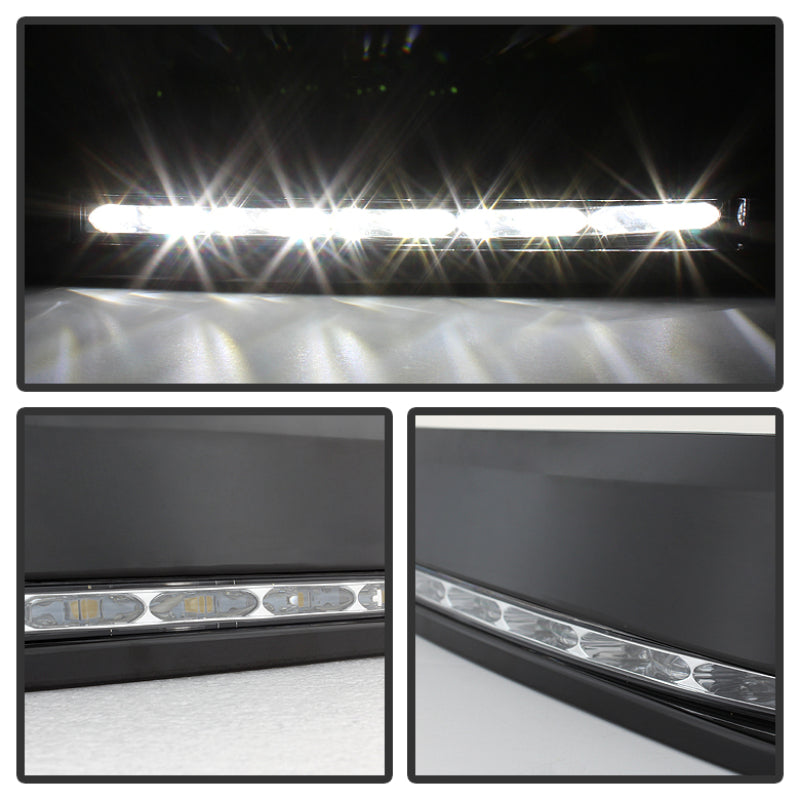 Feux de jour à LED Spyder Toyota Tundra 07-13 (look modèle XSP-X) sans interrupteur noir FL-DRL-TTU07-BK
