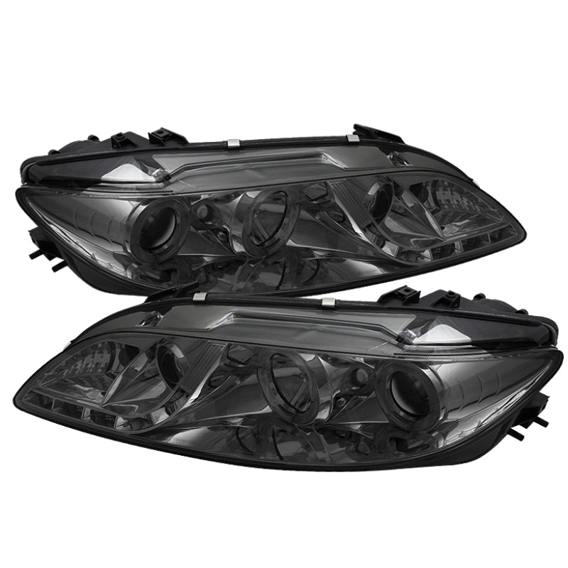 Spyder Mazda 6 03-05 avec phares antibrouillard projecteurs LED Halo DRL Smke PRO-YD-M603-FOG-DRL-SM