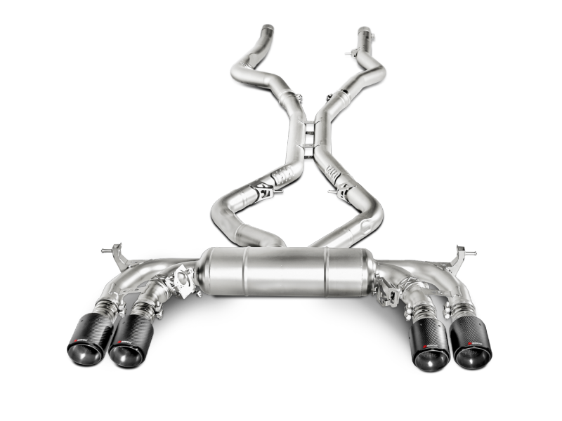 Arrière de catalyseur Akrapovic Evolution Line 15-17 BMW X5M (F85) (titane) avec embouts en carbone