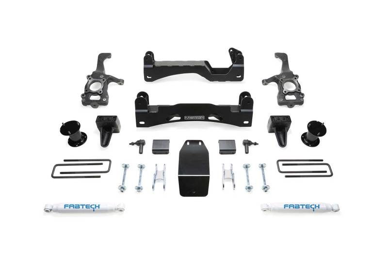 Système de base Fabtech 15-20 Ford F150 4WD 6 pouces avec amortisseurs de performance
