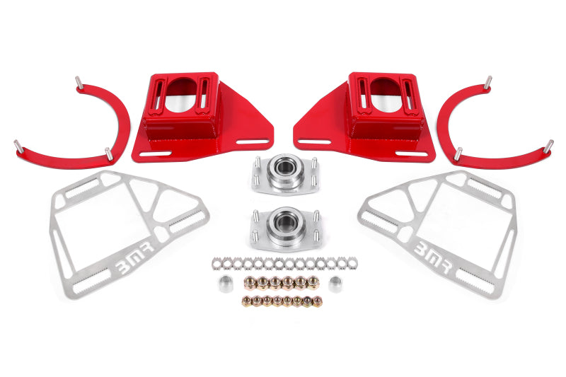 Suspension BMR 82-92 Chevy Camaro Plaques de carrossage/roulement avec plaques de verrouillage - Rouge