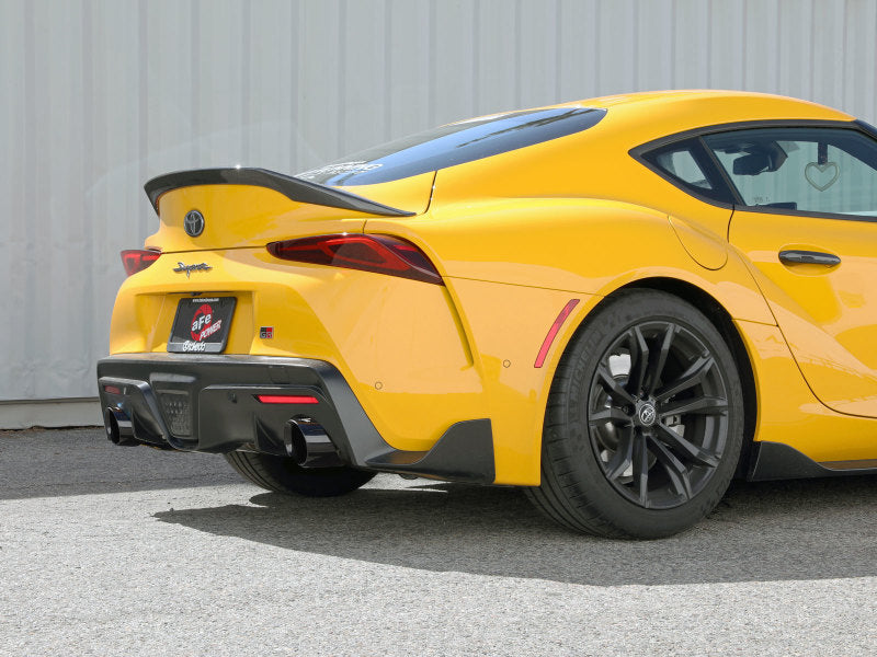 aFe POWER Takeda 2021 Toyota Supra 2.0L (t) 2.5in-3in 304 SS CB Échappement avec embouts noirs
