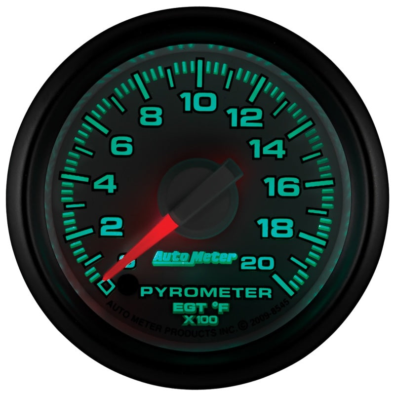 Autometer Factory Match 52,4 mm Moteur pas à pas numérique avancé 0-2000 degrés F Pyromètre