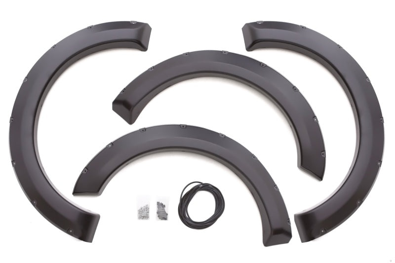 Élargisseurs d'ailes lisses de la série Elite de style Lund 99-07 Ford F-250 RX-Rivet - Noir (4 pièces)