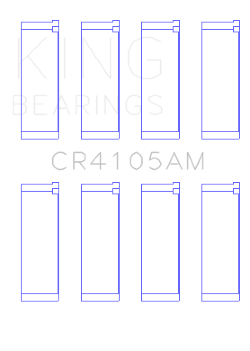 King Engine Bearings Mazda FS-DE L4/FP L4/FS L4 DOHC 16 Valve (Size +0.25) Rod Bearing Set