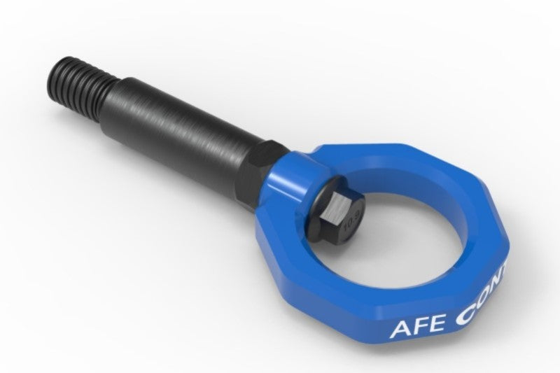 Crochet de remorquage avant aFe Control Bleu BMW F-Chassis 2/3/4/M
