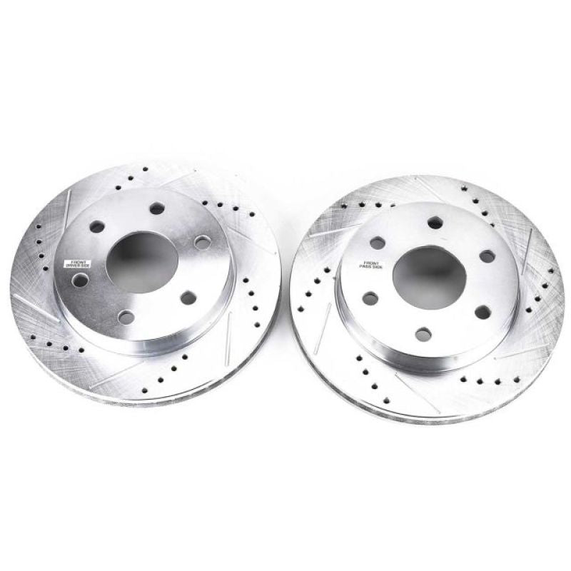 Disques de frein avant percés et fendus Power Stop 02-06 Cadillac Escalade Evolution - Paire