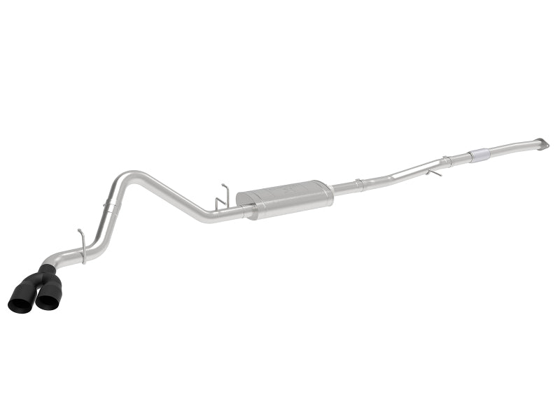 Échappement aFe Vulcan Series 3 pouces 304SS Cat-Back avec embout noir 2019 GM Silverado/Sierra 1500 L4-2,7 L (t)