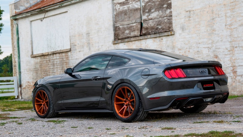 Échappement arrière Corsa 2015 Ford Mustang GT 5.0 3 pouces avec double embout noir (Touring)