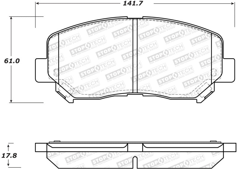 Plaquettes de frein StopTech Street - Avant