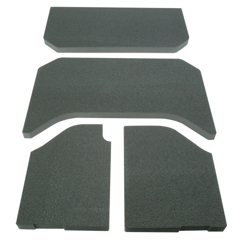 Tapis de protection pour toit de Jeep Wrangler JK 4 portes DEI 07-10 - 4 pièces - Noir