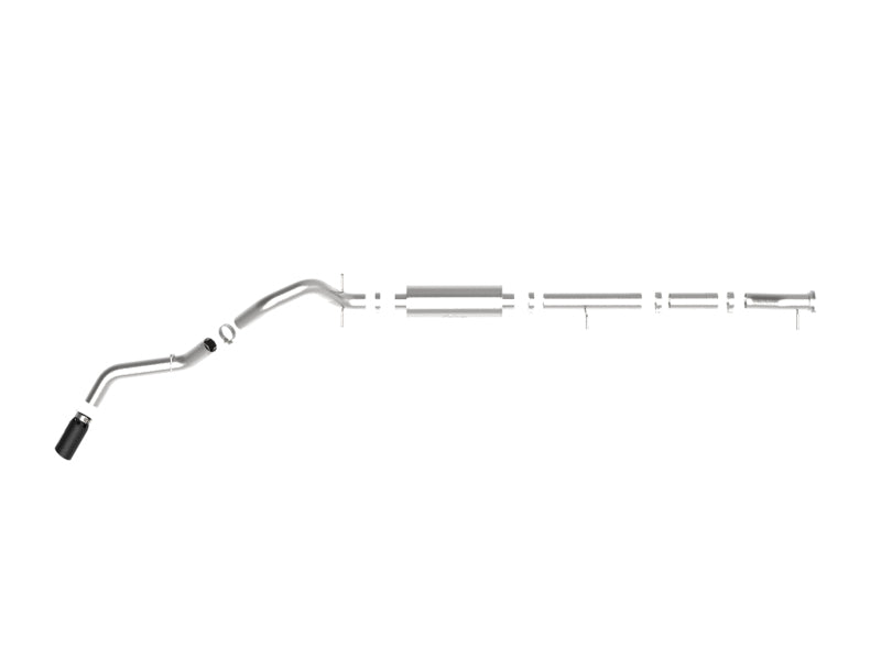 Moteur aFe Apollo GT Series 4 po 409SS Cat-Back 20-21 GM 2500/3500HD V8-6,6 L L8T - Embout noir