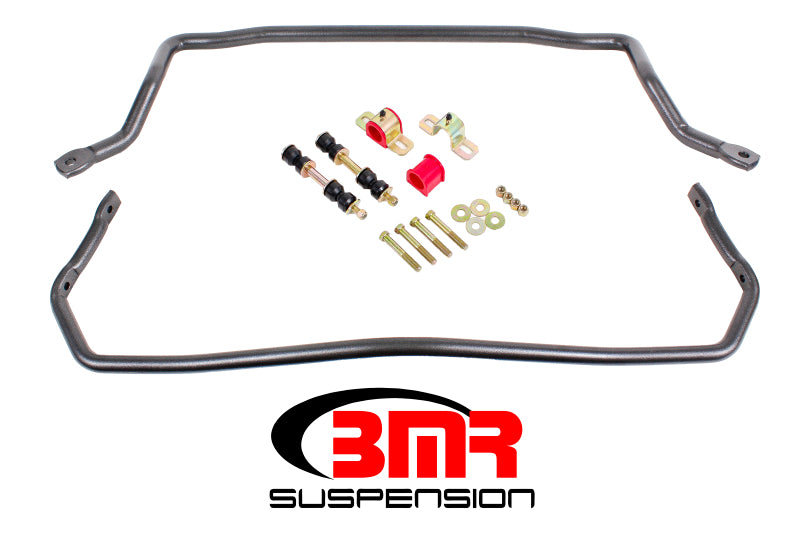 BMR 78-87 G-Body Front & Rear Sway Bar Kit w/ Bushings - Black Hammertone BMR Suspension