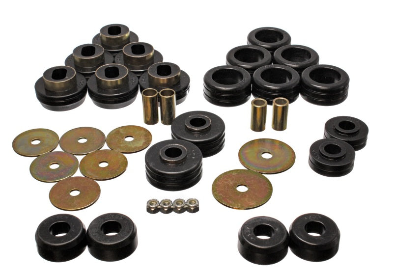 Ensemble de supports de carrosserie noirs Energy Suspension 92-97 GM Denali XL/Blazer/Yukon XL 4WD