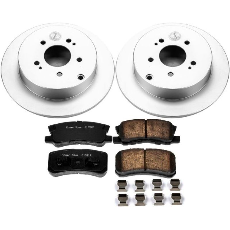 Kit de freins arrière Power Stop 04-11 Mitsubishi Endeavor Z17 Evolution Geomet avec revêtement