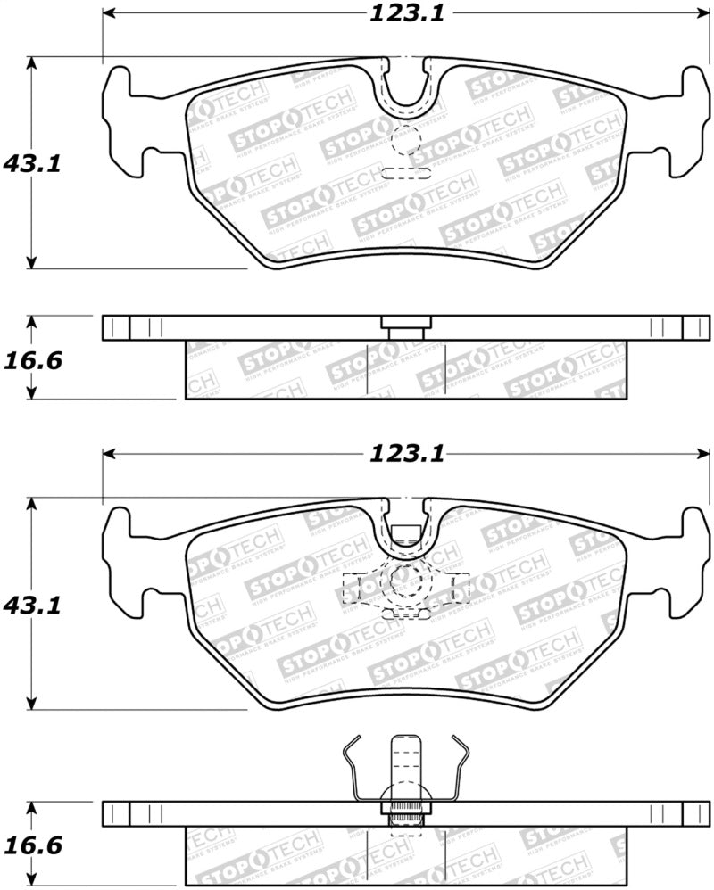 Plaquettes de frein StopTech Street - Avant